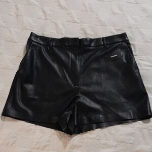Express High Waist Black Shorts Sleek Fit